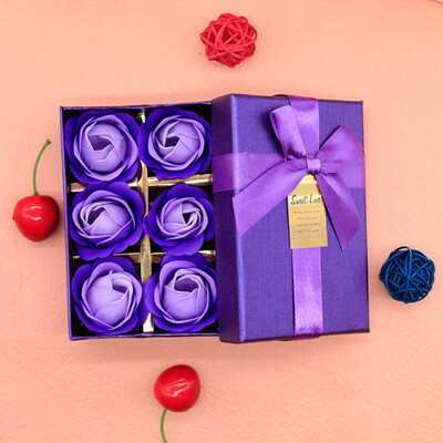 

Toponeto Scented Bath Body Petal Rose Flower Soap Wedding Decoration Gift Best 6pc