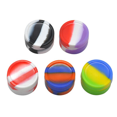 

Non-Stick 5ml Silicone Container Jars Oil Wax Multi-Color Kitchen Storage Rubber Container