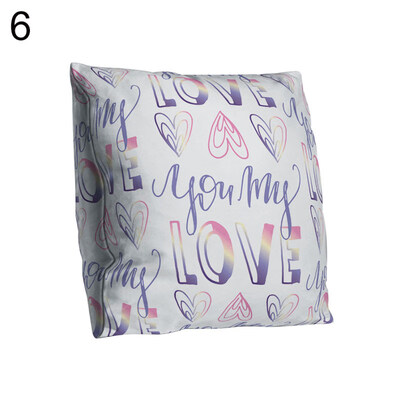 

Love Letter Square Throw Pillow Protector Case Cushion Cover Car Sofa Bed Decor