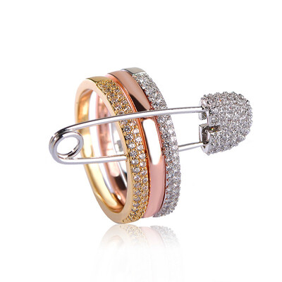 

Blucome pin ring female copper ring jewelry 7255