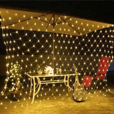 

2mx2m Outdoor Fishing Net LED Lights 144LED Waterproof Starry Sky Lights 220V Party Wedding Christmas Decoration Lights EU Plug