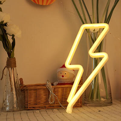 

Lighting Shaped Night Lights Bedroom Decoration Lamp Battery Powered Party Light