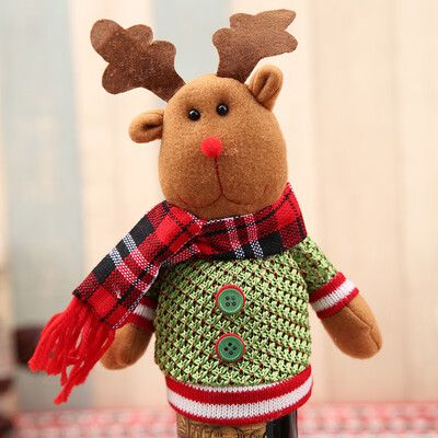 

Xmas Bottle Cover Clothes Santa Claus Snowman Deer Decoration For Christmas