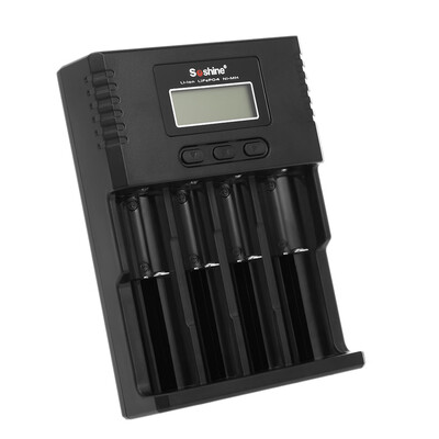 

Soshine Universal Intelligent Battery Charger 4 Slots LCD Display for Li-ion LiFePO4 Ni-MH Ni-Cd Battery