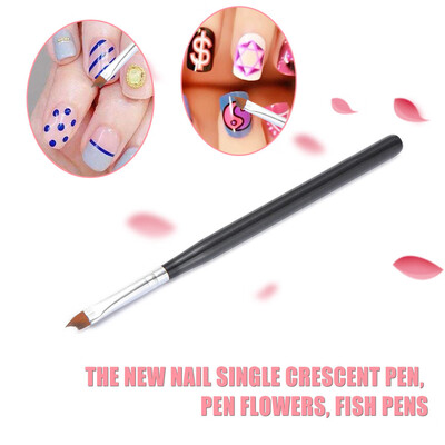 

Toponeto 1Pcs Professional Nail Art Drawing Painting Pen Brush Detailer Liner Brush
