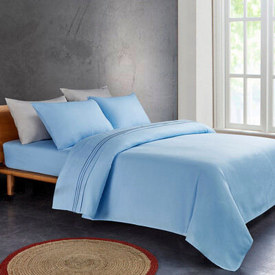 

Gobestart Bedding 4 Piece Bed Sheet Set Solid Color Comforter Set Made Of Polyester