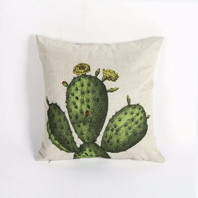 

New Pillow Simple Fashion Living Room Nap Pillow Burlap Cactus Plant Cushion Pillow Bed Backrest Report