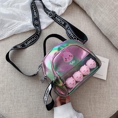 

Internet celebrity ins leisure bag fashion cartoon broadband square bag new 2019 lovely single shoulder slanted girl bag
