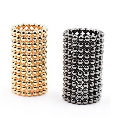 

3mm 432 PCS 2 Colors Magnetic Balls Magnets Office Toy Magnetic Sculpture Backyballs Gift for Intellectual Development