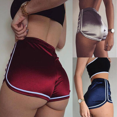 

Women Casual Running Yoga Sports Shorts Gym Workout Waistband Hot Pants