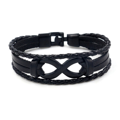 

Men Bracelet Bangle Male Multilayer Accessories Homme Jewelry Leather Bracelets Valentine Day Gift