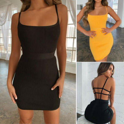 

Frauen Verband Bodycon ärmellose Abendgesellschaft Cocktail Club Short Dress