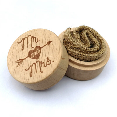 

18 Styles Personalized Rustic Wedding Wood Ring Box Holder Custom Wedding Ring Bearer Gift Box Decoration Holder