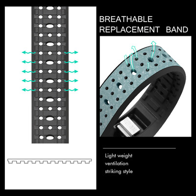 

〖Follure〗Replacement TPU Leather Band Strap Bracelet For Fitbit Charge 2