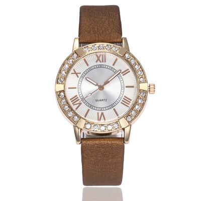 

Belt watch multicolor Roman scale diamond watch