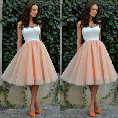 

UK Stock Women Sexy Prom Ball Gown Wedding Evening Cocktail Party Formal Dress