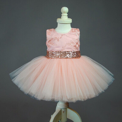 

Pricess Kids Baby Girl Sequins Boknot Dress Party Dresses Christmas Costume
