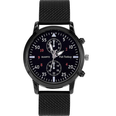 

Fashion Men Mesh Band Watch Male Luxury Stainless Steel Analog Quartz Wristwatch 2018 Sport Military Watches Relogio Masculino