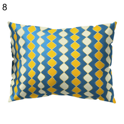 

Flower Leaf Bird Cube Plaid Pillow Case Cushion Cover Sofa Bed Car Cafe Decor