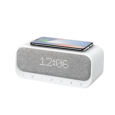 

Anker Innovation Soundcore Multi-function three-in-one bedside speaker wireless charging Bluetooth audio alarm clock white noise FM radio sleep assistant white