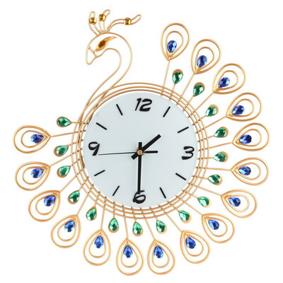 

Gobestart Vintage Style Peacock Antique Wall Clock for Home Kitchen Office
