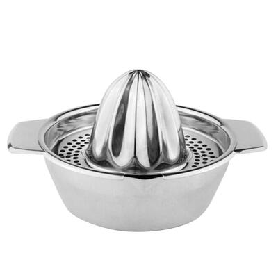 

Stainless Steel Manual Orange Juicer Lemon Fruit Juice Squeeze Filter Bowl