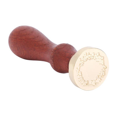 

Antique Plant Wood Handle Metal Sealing Wax Stamps DIY Craft Wax Seal Stamp