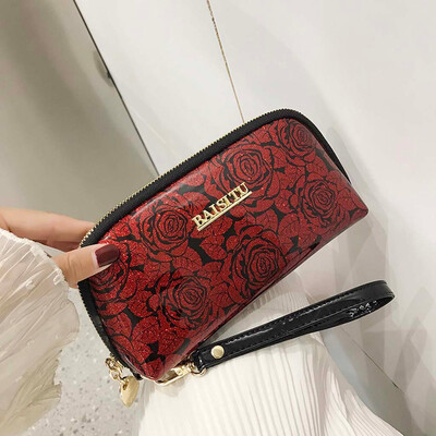 

Tailored Womens Fashion Clutch Large Capacity Wallet Tote Zipper Wristband Bag