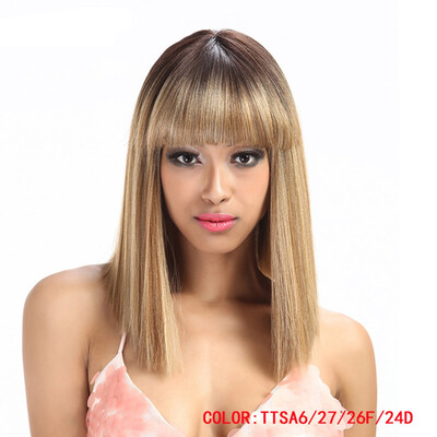 

Noble Synthetic Wig For Black Women613 White Women Short Wig Straight 14 Inch Blonde Wig Cosplay Hair Synthetic Lace Front Wig