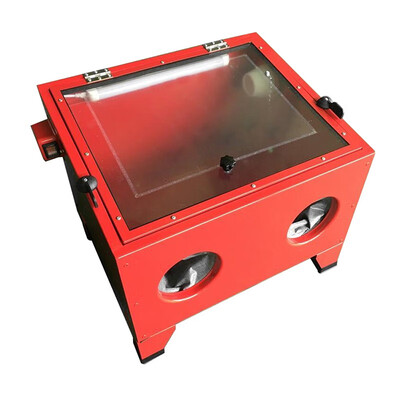 

Ktaxon 25 Gallon Bench Top Air Sandblasting Cabinet Sandblaster Blast Large Cabinet Red