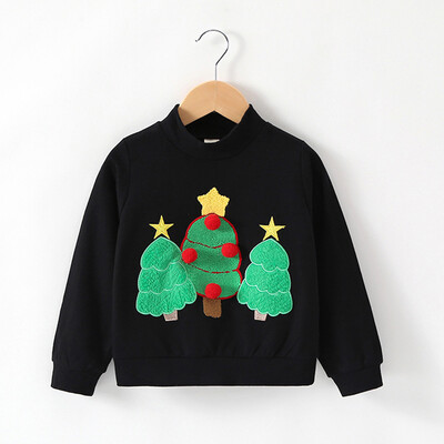 

Toddler Kids Baby Girls Boys Christmas Tree Print Pullover Sweatshirt Tops