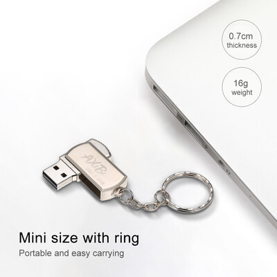 

USB Flash Drive USB20 Mini Portable U Disk 128GB Pendrives Car Pen Drive Silver for PC Laptop