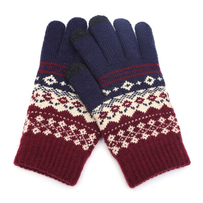 

New Knitting Touch Screen Gloves Autumn And Winter Warm Thickening Soft Mittens for Men Women