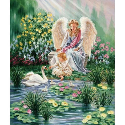 

5D DIY Full Drill Diamond Painting Angel Cross Stitch Embroidery Mosaic Kit