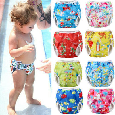 

Toddler Baby Summer Swim Diaper Nappy Pants Reusable Adjustable Infant Boy Girl