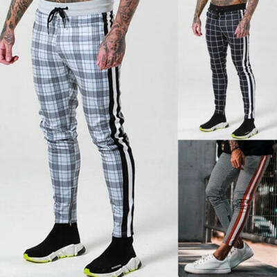 

Mens Slim Fit Tracksuit Sport Gym Skinny Jogging Joggers Sweat Pants Trousers