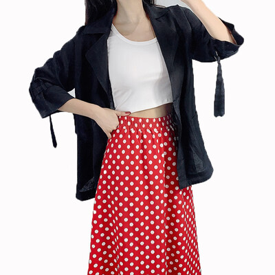 

KUN XUAN Womens 7-Sleeve Solid Color Casual Fashion Autumn Jacket 18712
