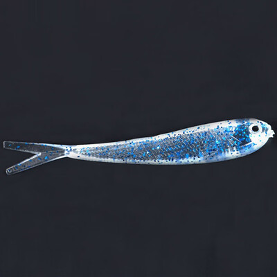 

10pcslot Soft Lure 75mm Swimbaits Artificial Worm Soft Bait Fish Wobblers Carp Lead Sequins Flying Fishing Lure hot