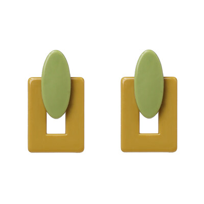 

AOTEMAN 2019 NEW ARRIVAL Vintage RESIN Geometric earrings big round statement earrings party jewelry Accessories