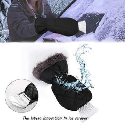 

〖Follure〗Waterproof Snow Ice Scrapers Glove Lined Thick Fleece Durable Ice Scrapers