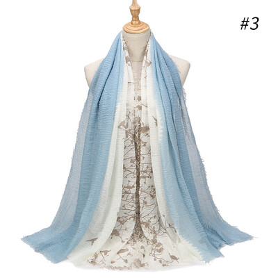 

Spring&Autumn New Foreign Trade Europe&America Fashion Bird Floral Pattern Wild Art Fresh Cotton Scarf Scarf Shawl