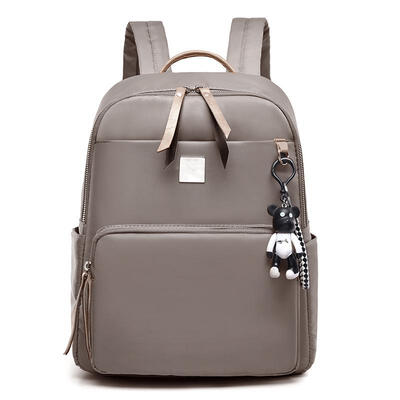 

New Designer Womens Backpack Wild Preppy Style Backpack Nylon Casual Small Backpack Bear Pendant School Shoulder Bag