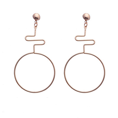 

ZA Jewelry Metal Drop Dangle Earrings For Women Geometric Round Leaf Vintage Statement Earrings Wedding Party Gifts Bijoux Punk