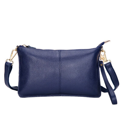 

Fashion Women Rectangle Solid Color Zip Wristlet Handbag Crossbody Shoulder Bag