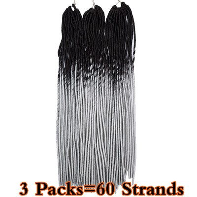 

3 Packs Dreadlocks Crochet Braids Soft Faux Locs Crochet Hair Synthetic Braiding Hair Bomba Goddess Locs Crochet Hair Braids