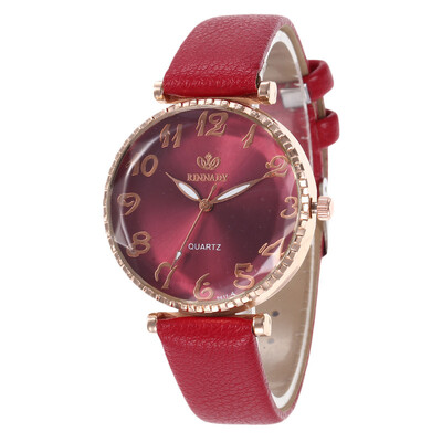 

Womens fashion digital leather watch student simple personality watch