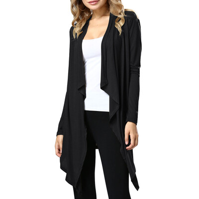 

Women Girl Solid Color Bat Sleeve Cover Up Shawl Casual Shawl Cardigan Tops