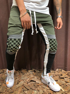 

SUNSIOM Men Gym Slim Fit Trousers Tracksuit Bottoms Striped Skinny Joggers Sweat Pants