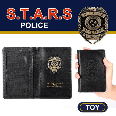 

Police Pretend Toy CIA Badge Holder Card Wallet PU Leather Card Bag Cop Costume Police Role Play