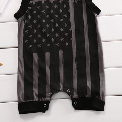 

Newborn Infant Baby Boy Girl 4th Of July Stars&Stripes Romper Clothes Outfit